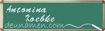 Antonina Koebke Visitenkarte